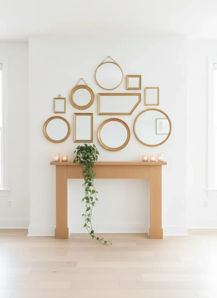 Layered Vintage Mirrors