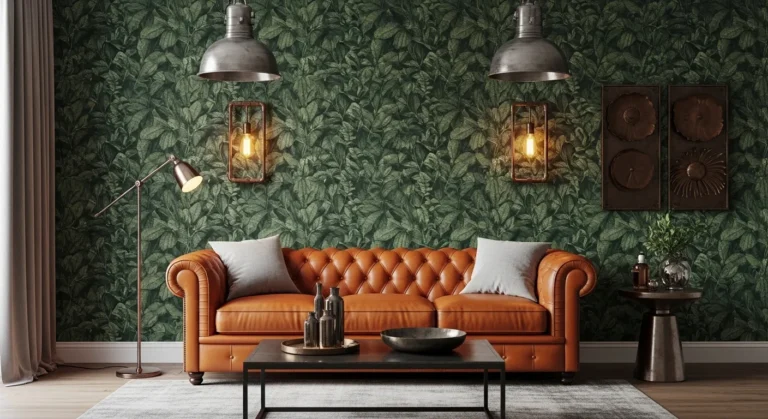 Burnt Orange and Green Living Room Ideas