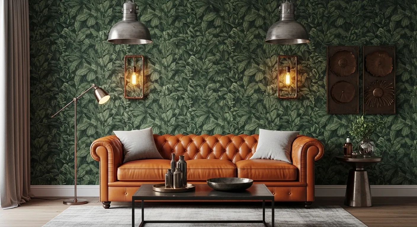 Burnt Orange and Green Living Room Ideas