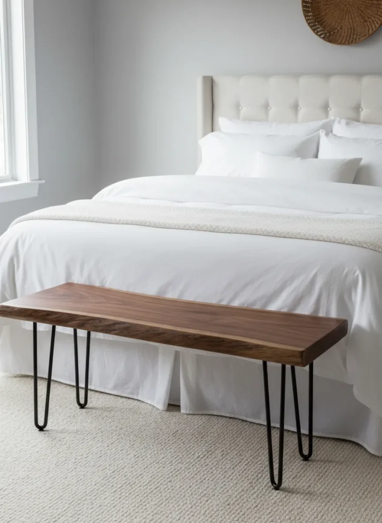 Live Edge Wood Bench