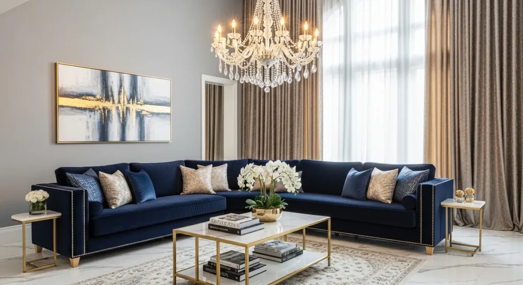 Luxurious Gold and Navy Pairings