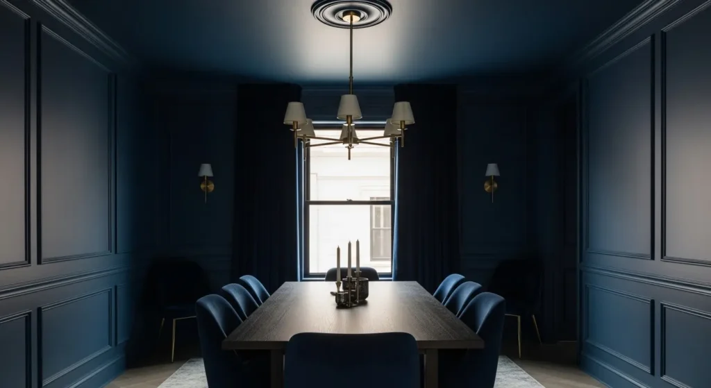 Midnight Blue Color Drenching