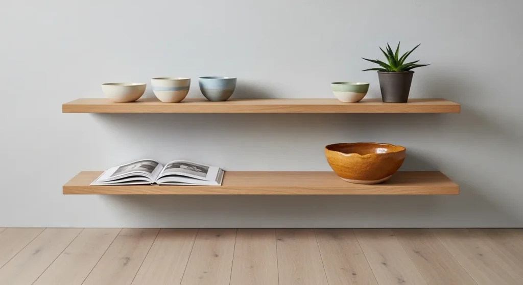 Minimalist Open Shelving