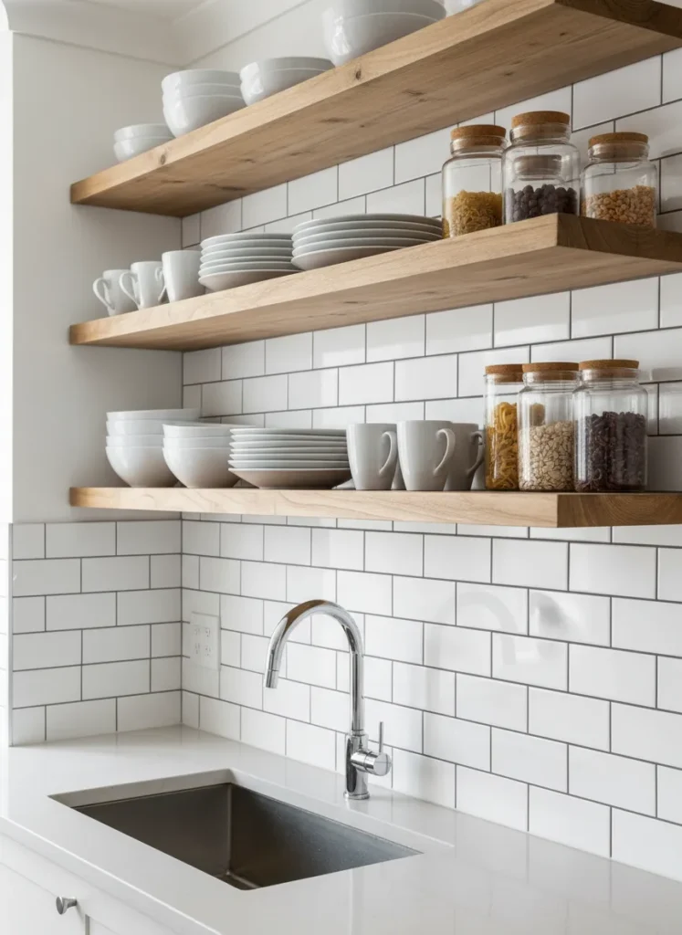 Minimalist Open Shelving