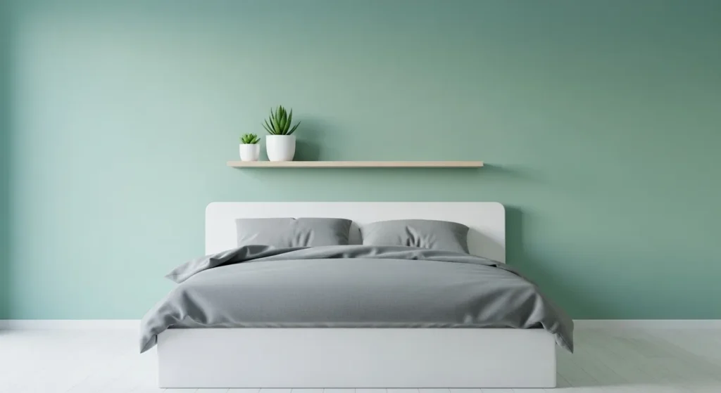 Mint Green Minimalist Wall