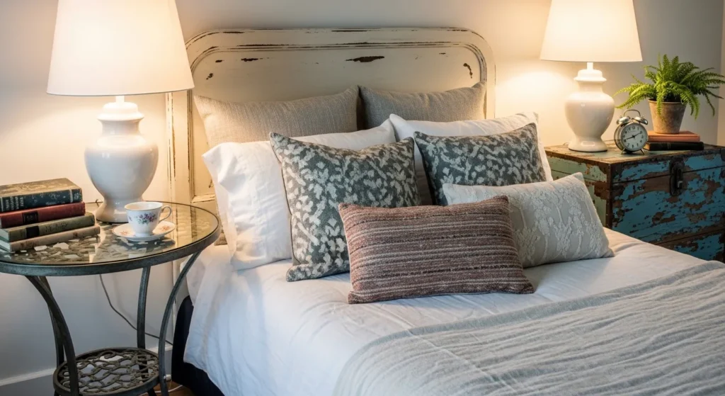 Mismatched Bedside Tables