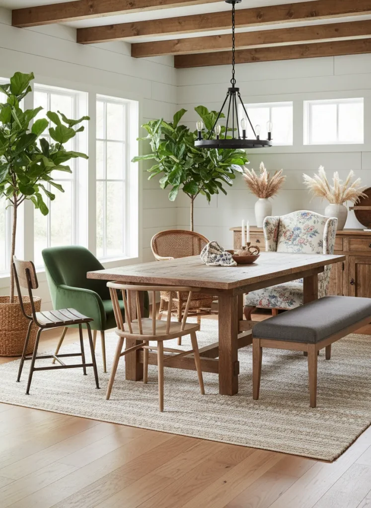 Mismatched Dining Chairs