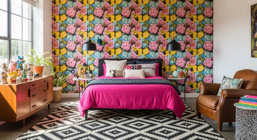 Mix Floral and Geometric Patterns