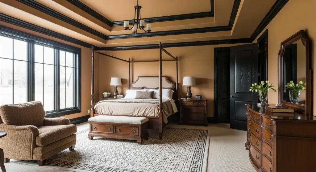 Monochromatic Brown with Black Trim