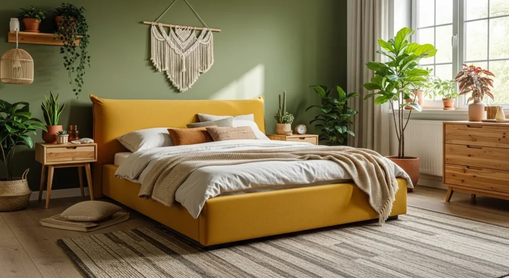 Mustard and Olive Green