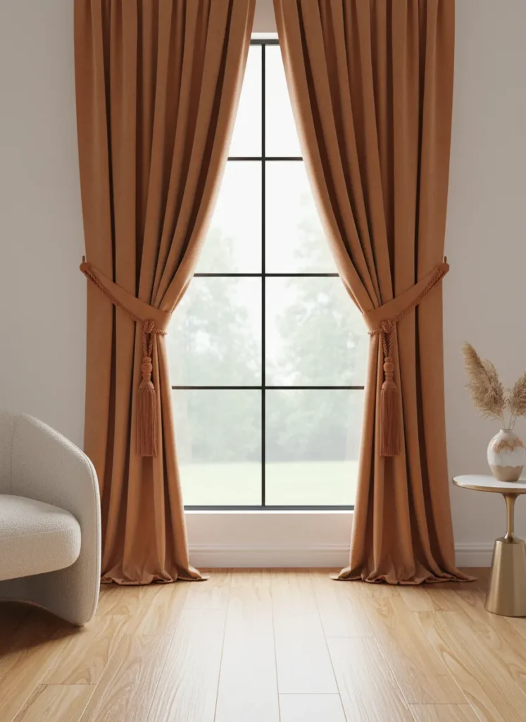 Muted Rust Curtains