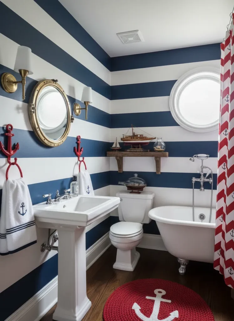 Nautical Navy and White