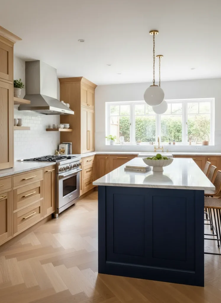 Navy Blue Island Anchor