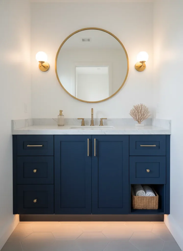 Navy Blue Vanity