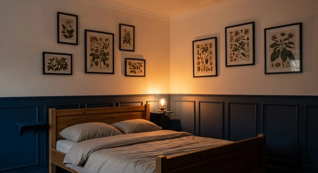 Navy Wainscoting Panels