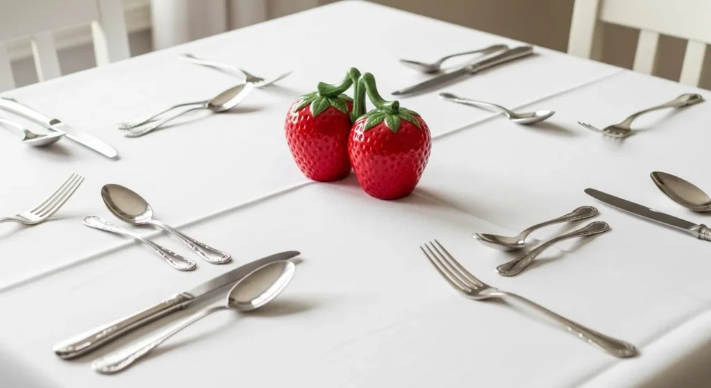 Novelty Strawberry Salt and Pepper Shakers