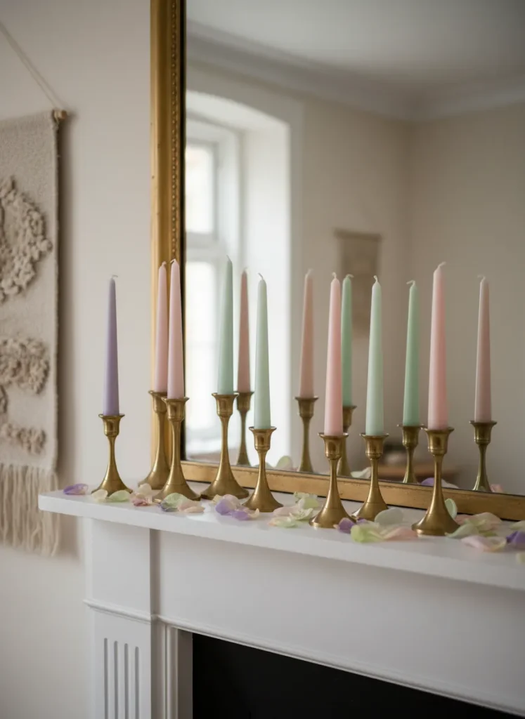 Pastel Candle Arrangement