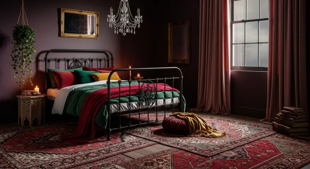 Plum Tones and Vintage Rugs