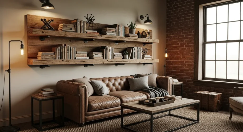 Reclaimed Wood Shelving