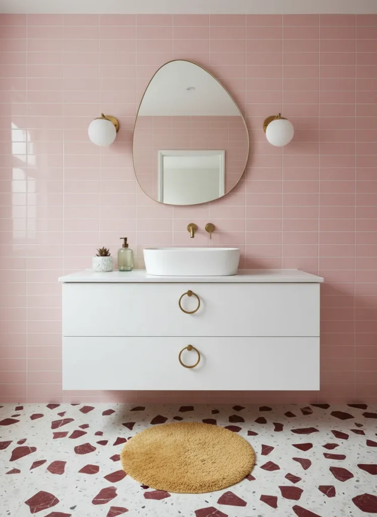 Red Marble and Terrazzo Mix