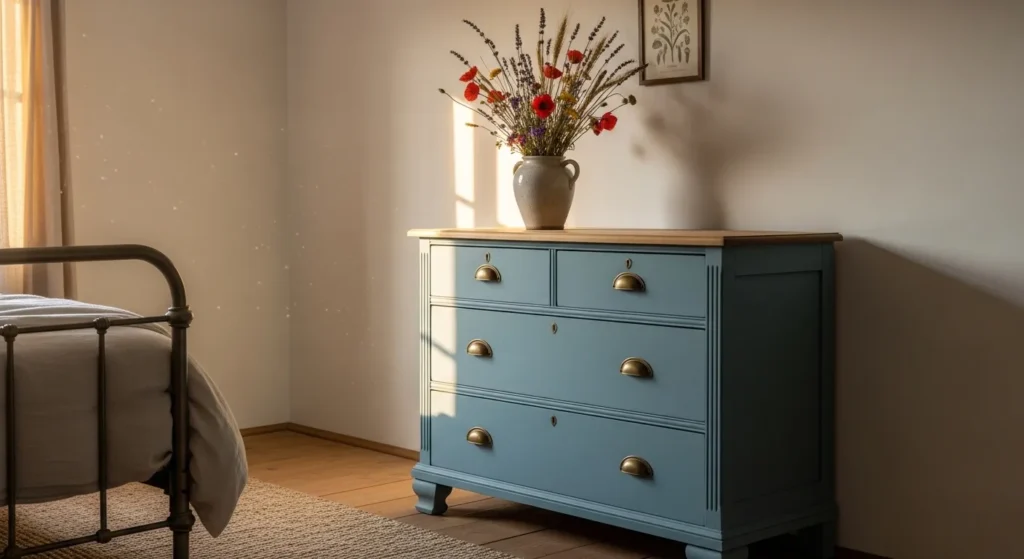 Robin’s Egg Blue Painted Dresser