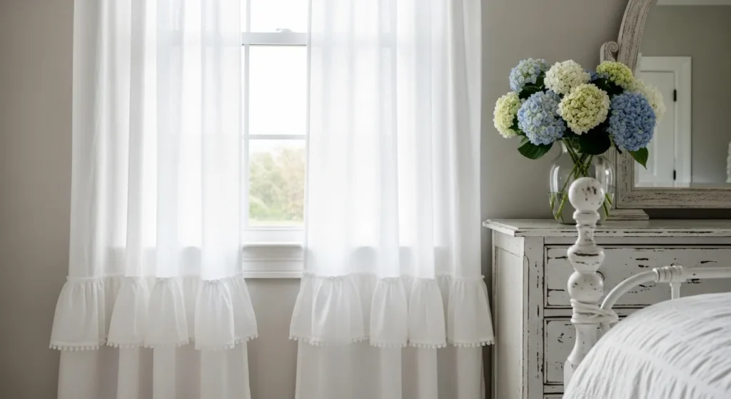 Ruffled Linen Curtains