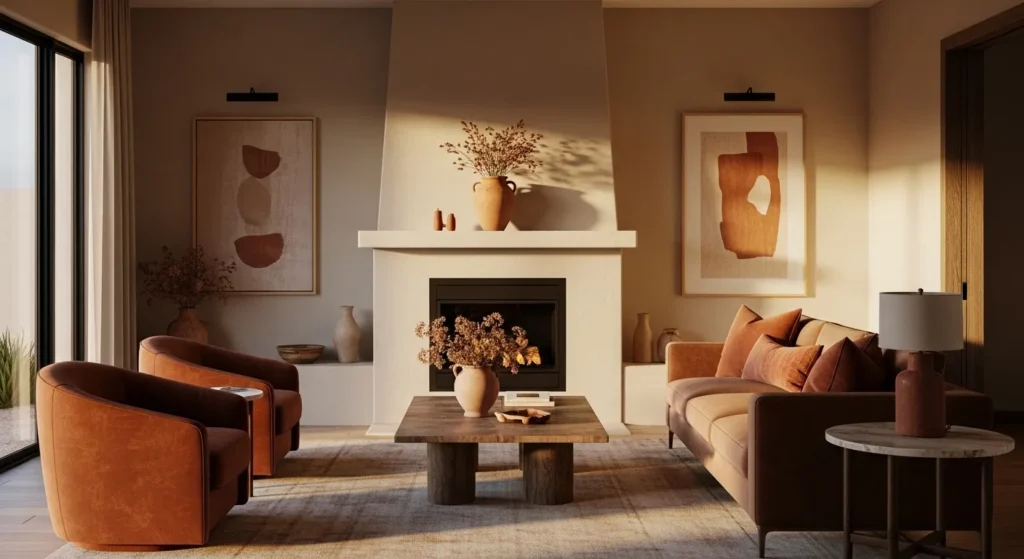 Rust and Terracotta Accents