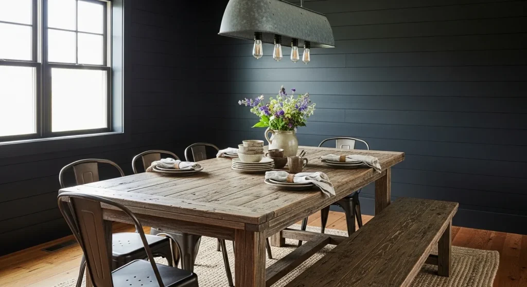 Rustic Black Farmhouse