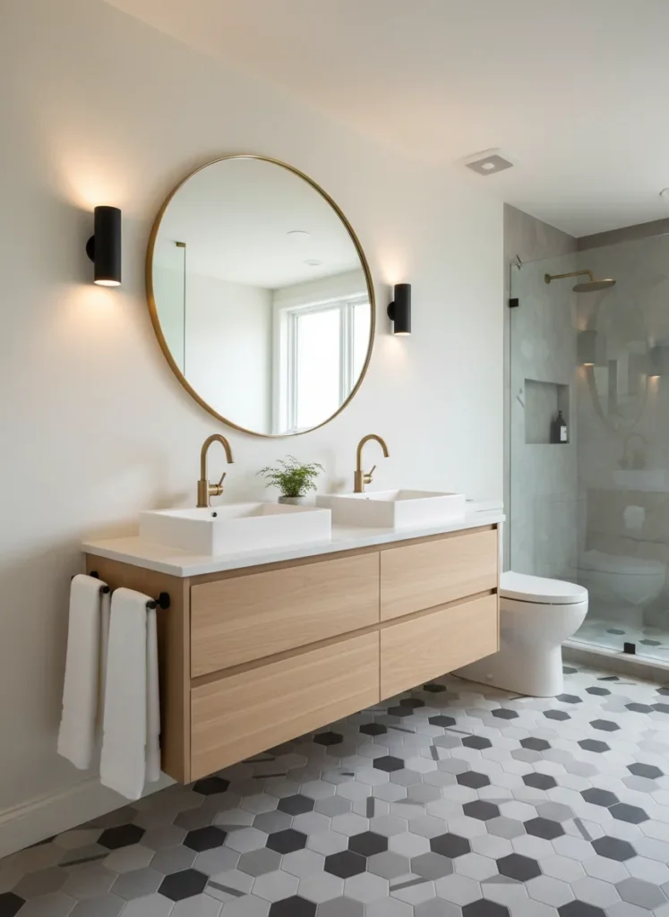 Satin Brass and Matte Black