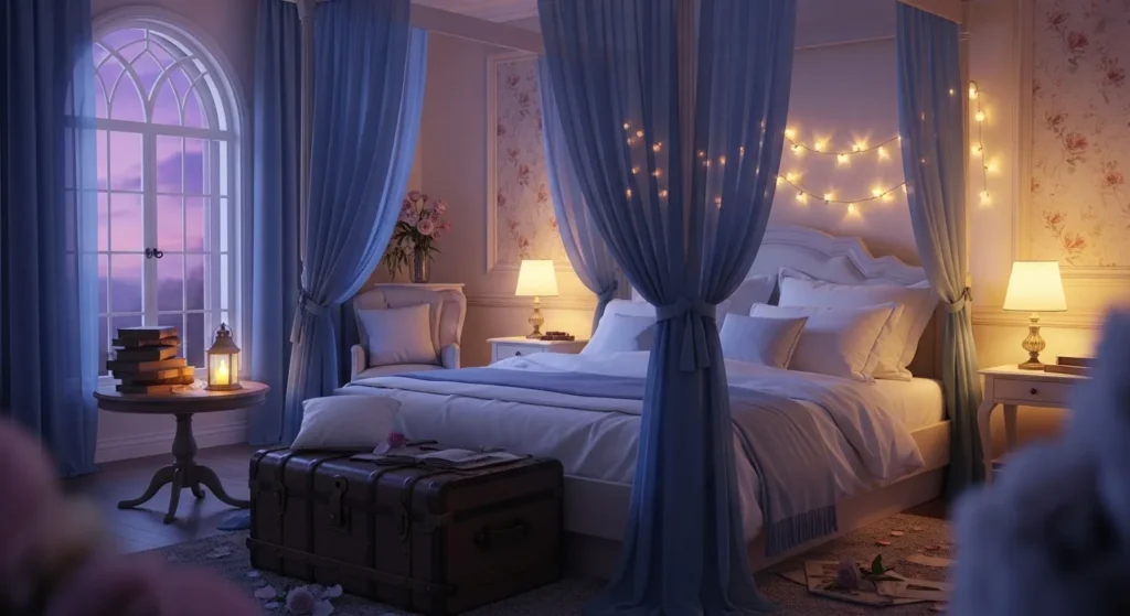 Sheer Cornflower Canopy