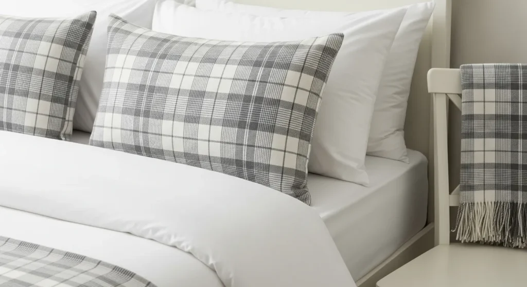 Subtle Plaid Accents