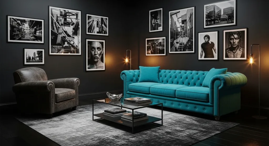 Teal and Black Drama