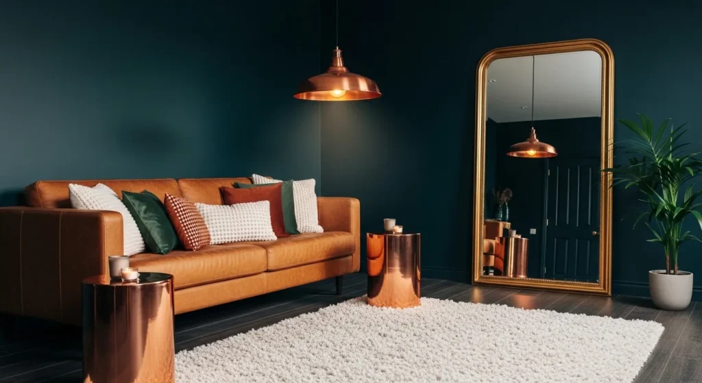 Teal and Copper Warmth