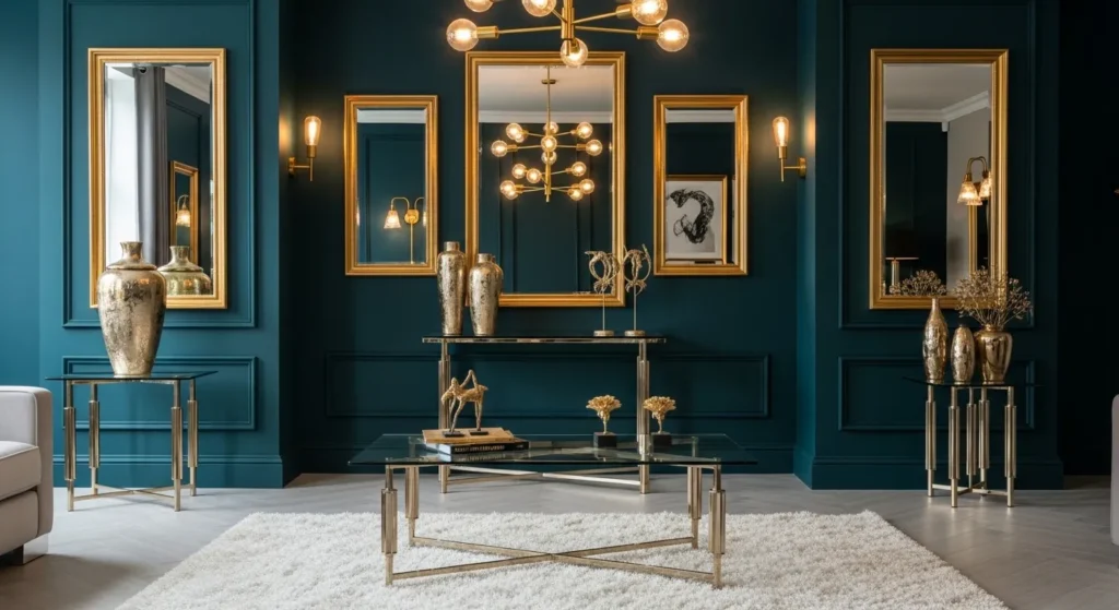 Teal and Gold Elegance