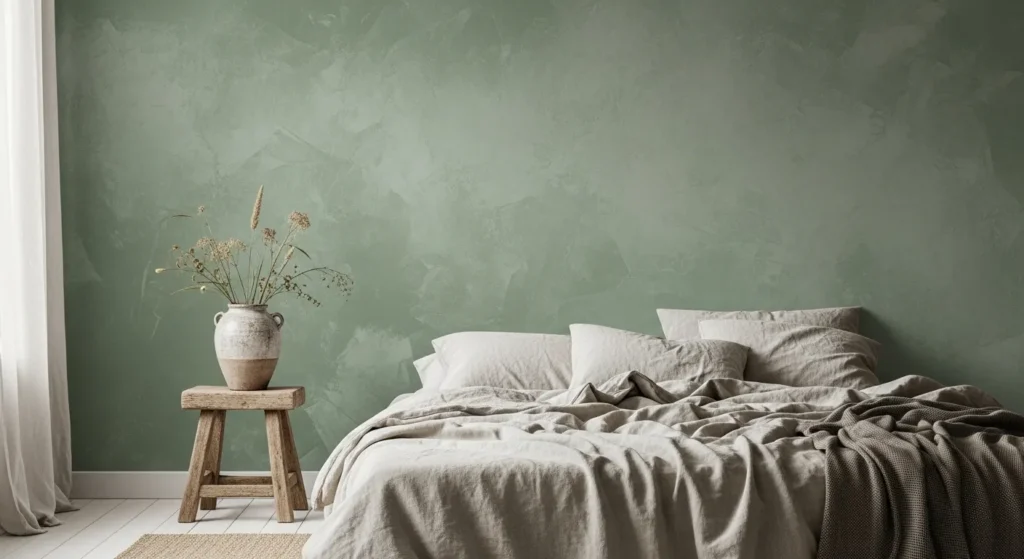 Textured Green Limewash