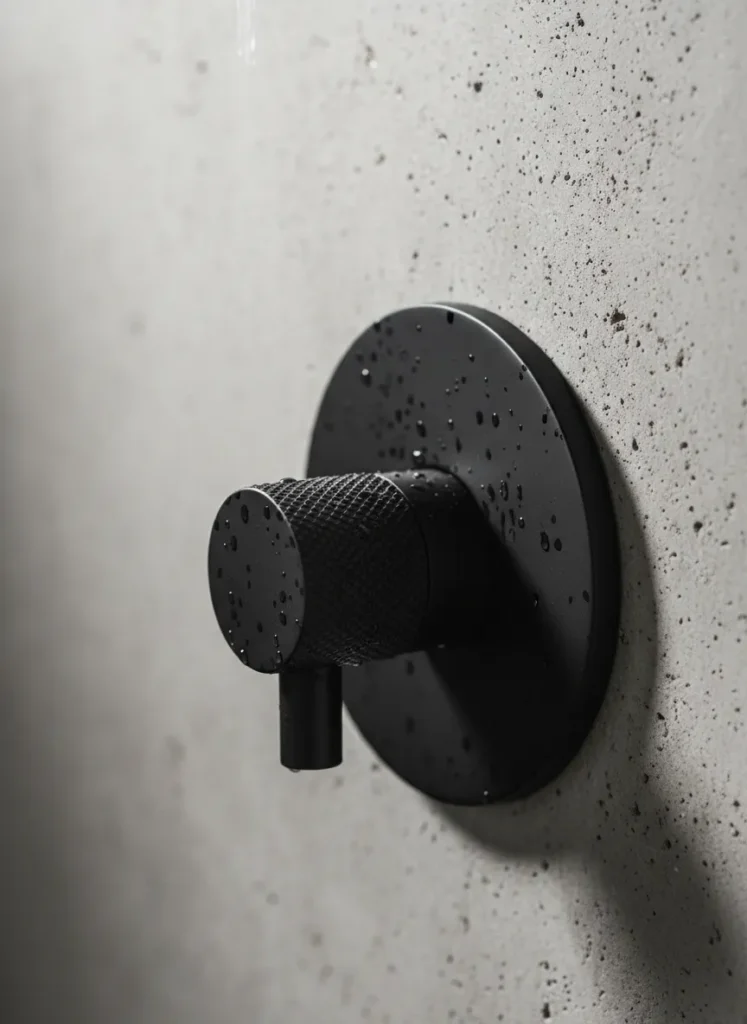 Textured Matte Black Fixtures