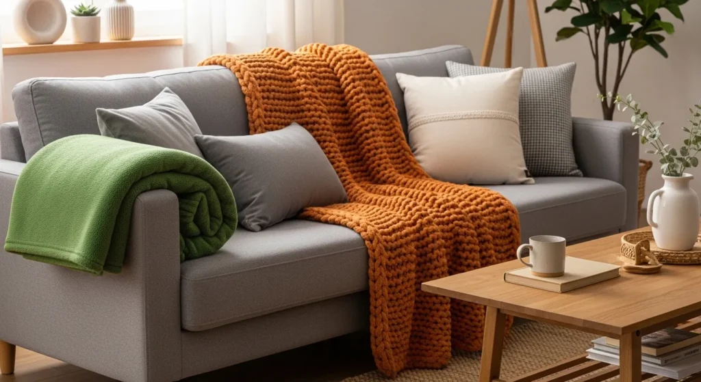 Textured Throw Blankets