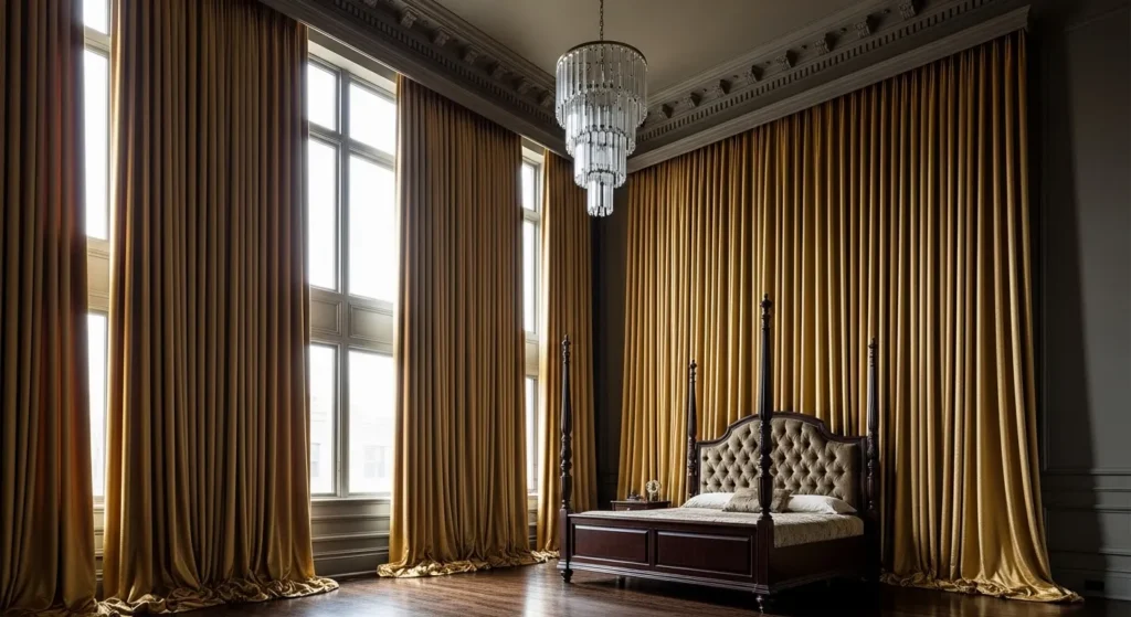 Theatrical Floor-to-Ceiling Drapes