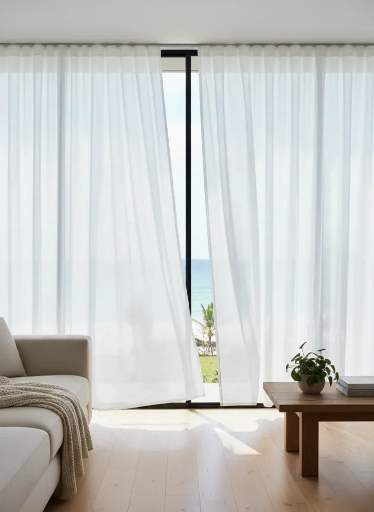 Use Sheer Linen Curtains