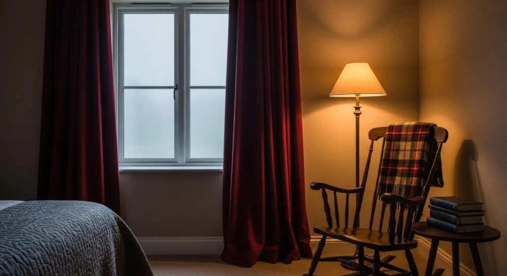 Velvet Curtains in Burgundy
