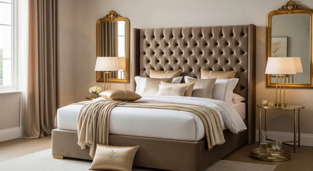 Velvet Statement Headboard