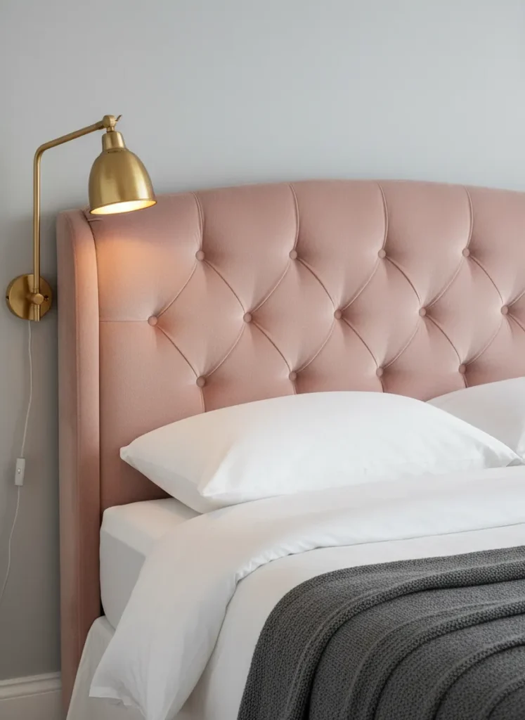 Velvet Tufted Headboard