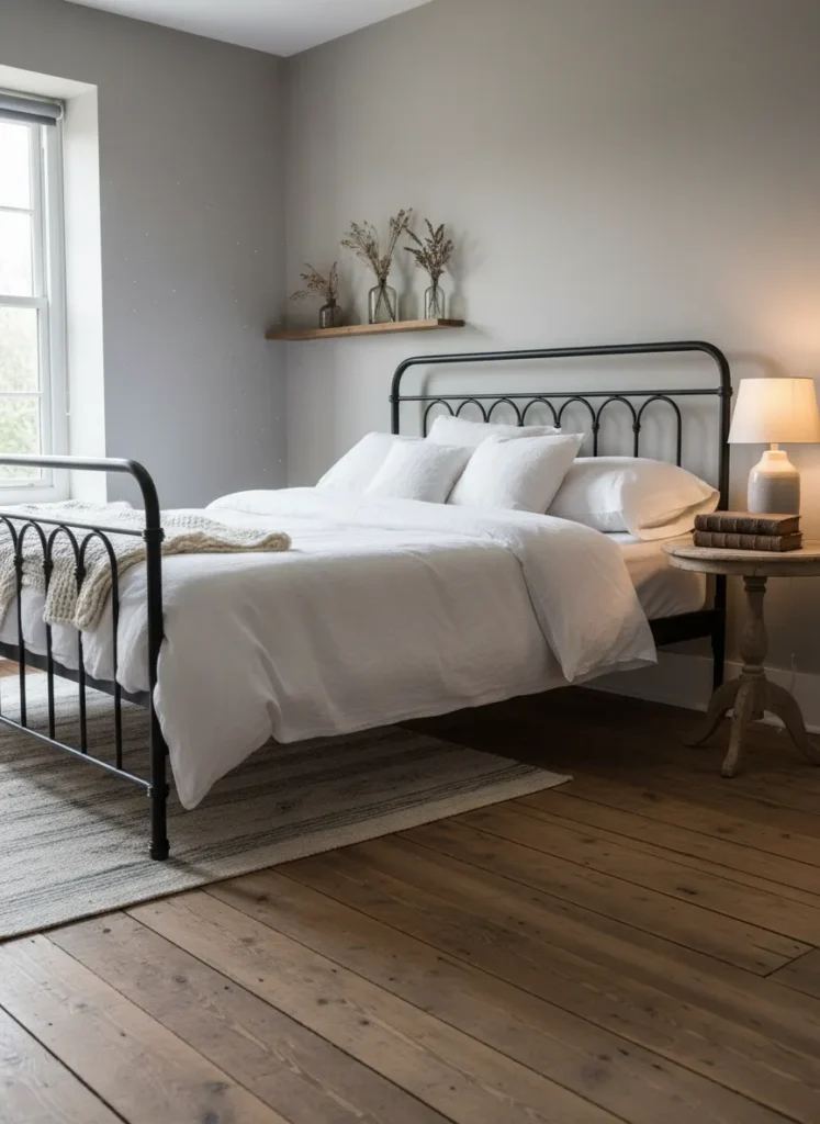 Vintage Wrought Iron Bed