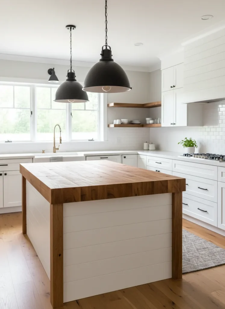 Warm Butcher Block Top