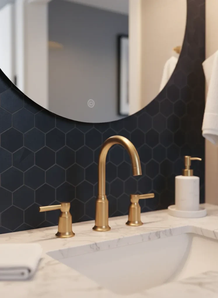 Warm Metallic Accents