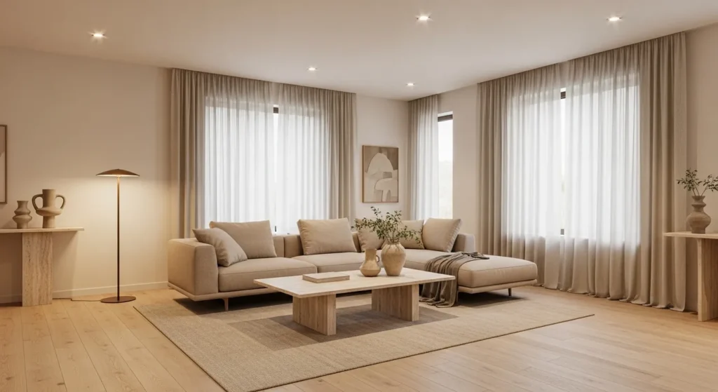 Warm Minimalist Sanctuary