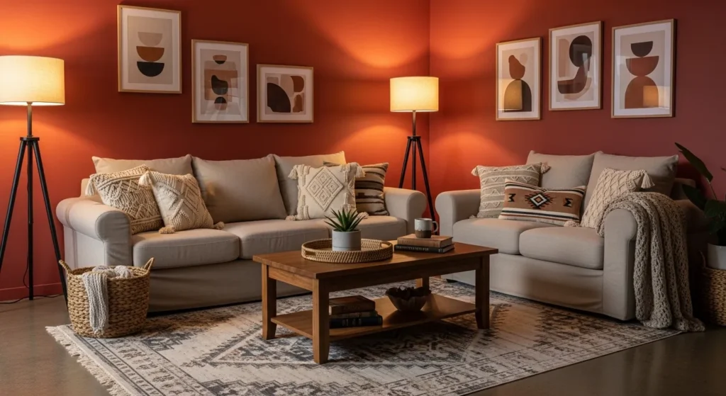 Warm Terracotta Walls