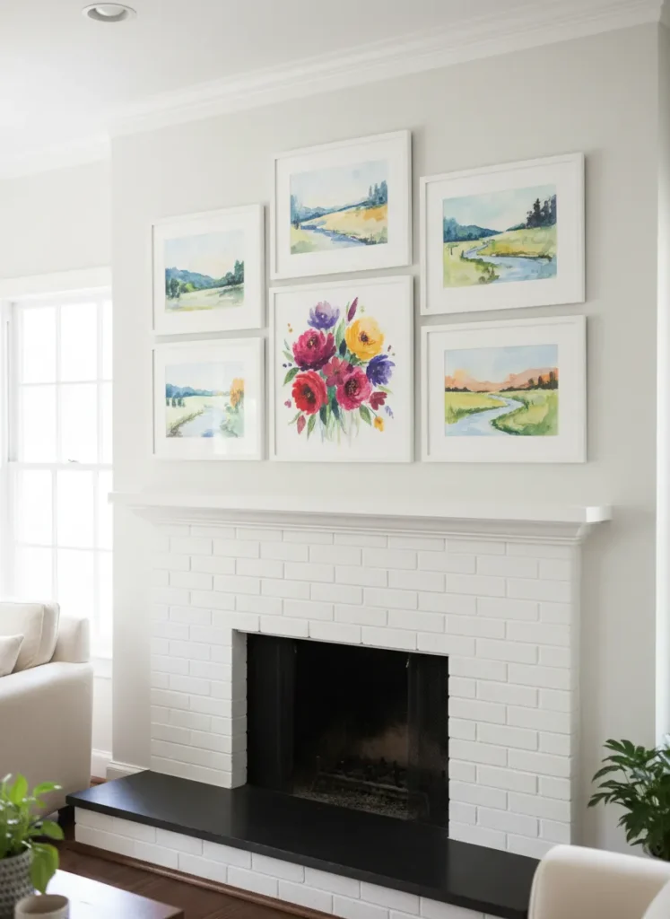 Watercolor Artwork Display