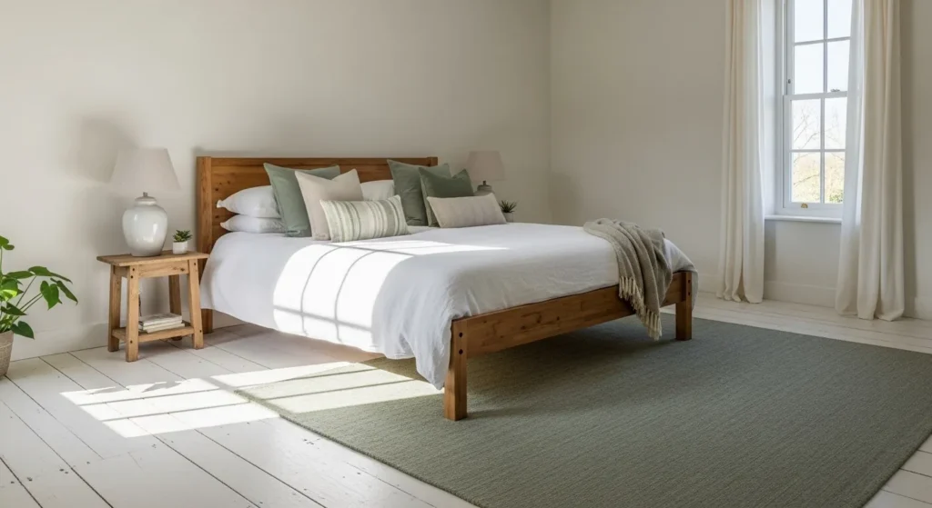 Whitewashed Wooden Floorboards