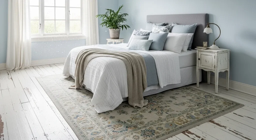 Whitewashed Wooden Floors